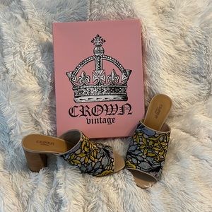 Crown Vintage mules